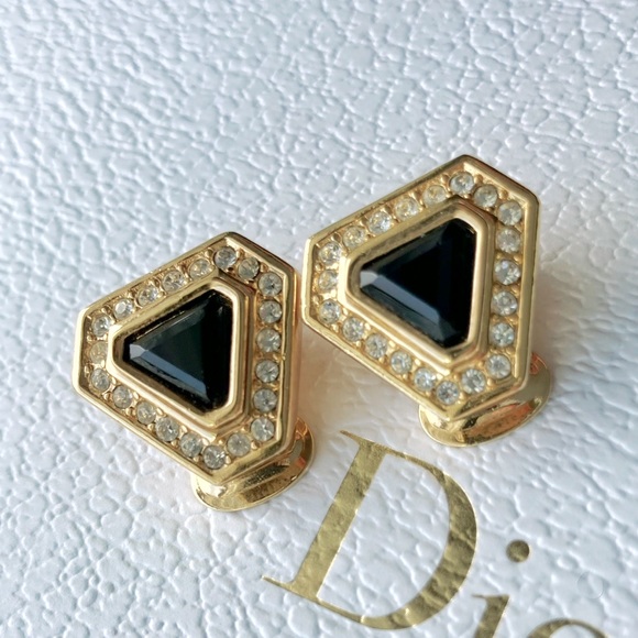 Christian Dior Vintage Clip On Earrings - Picture 1 of 12
